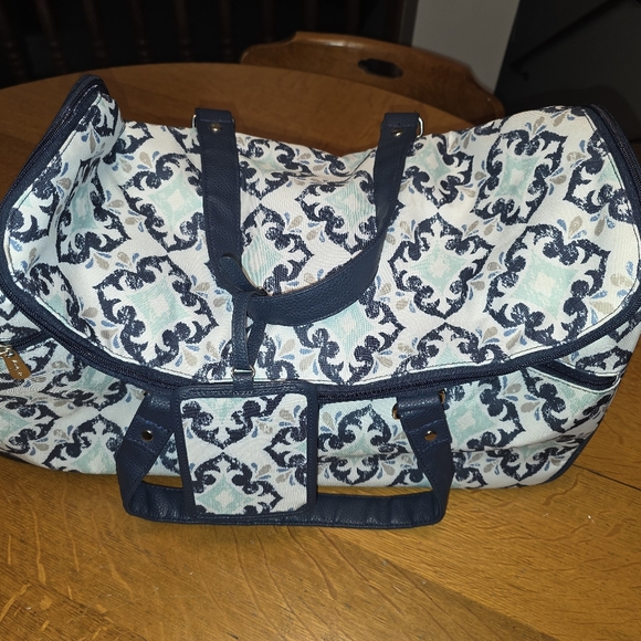 Thirty-One 31 Parisian Pop Rolling Duffle Bag Carry On 22” - Picture 1 of 10